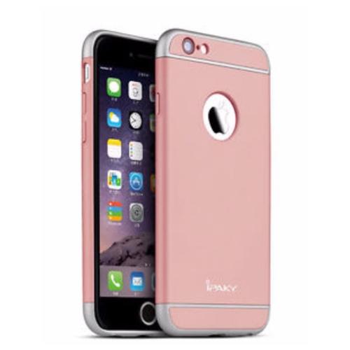 Ipaky  Apple iPhone 6 PLUS  6S PLUS Metallic Finish 3-in-1 Ultra-thin Slim Case Rose Gold