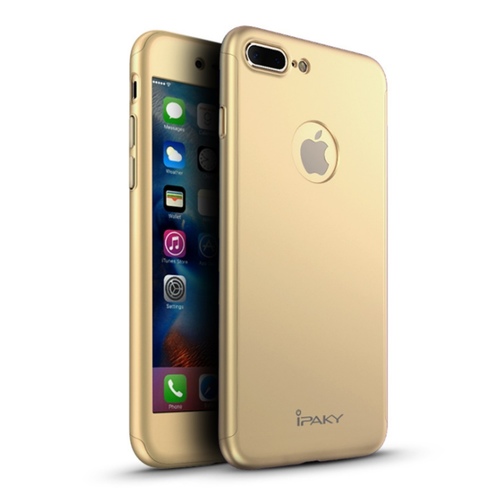 iPaky Premium 360 Cover for Apple Iphone 7 Plus Gold