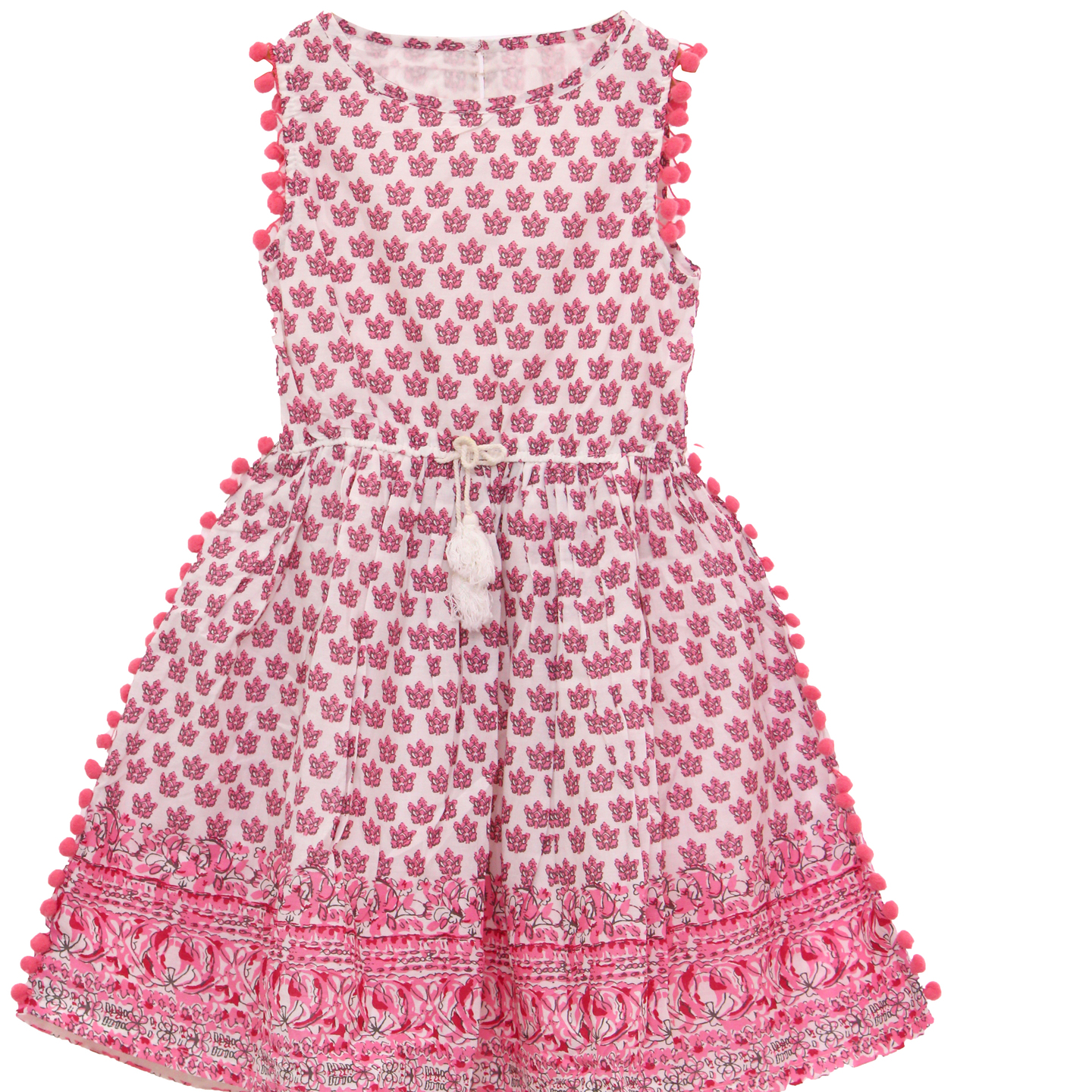 Pink cotton frocks with lining