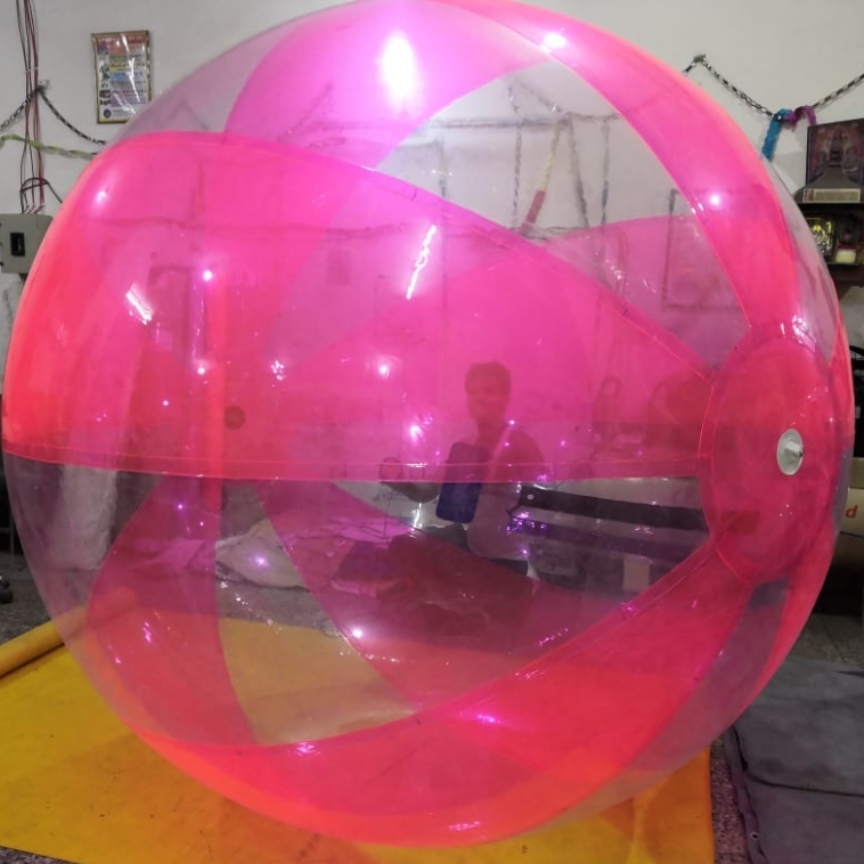 6.5 feet Transparent water aqua zorbing TPO ball