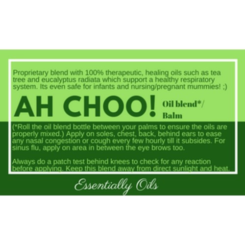 Ah Choo - Respiratory Oil Blend 15ml