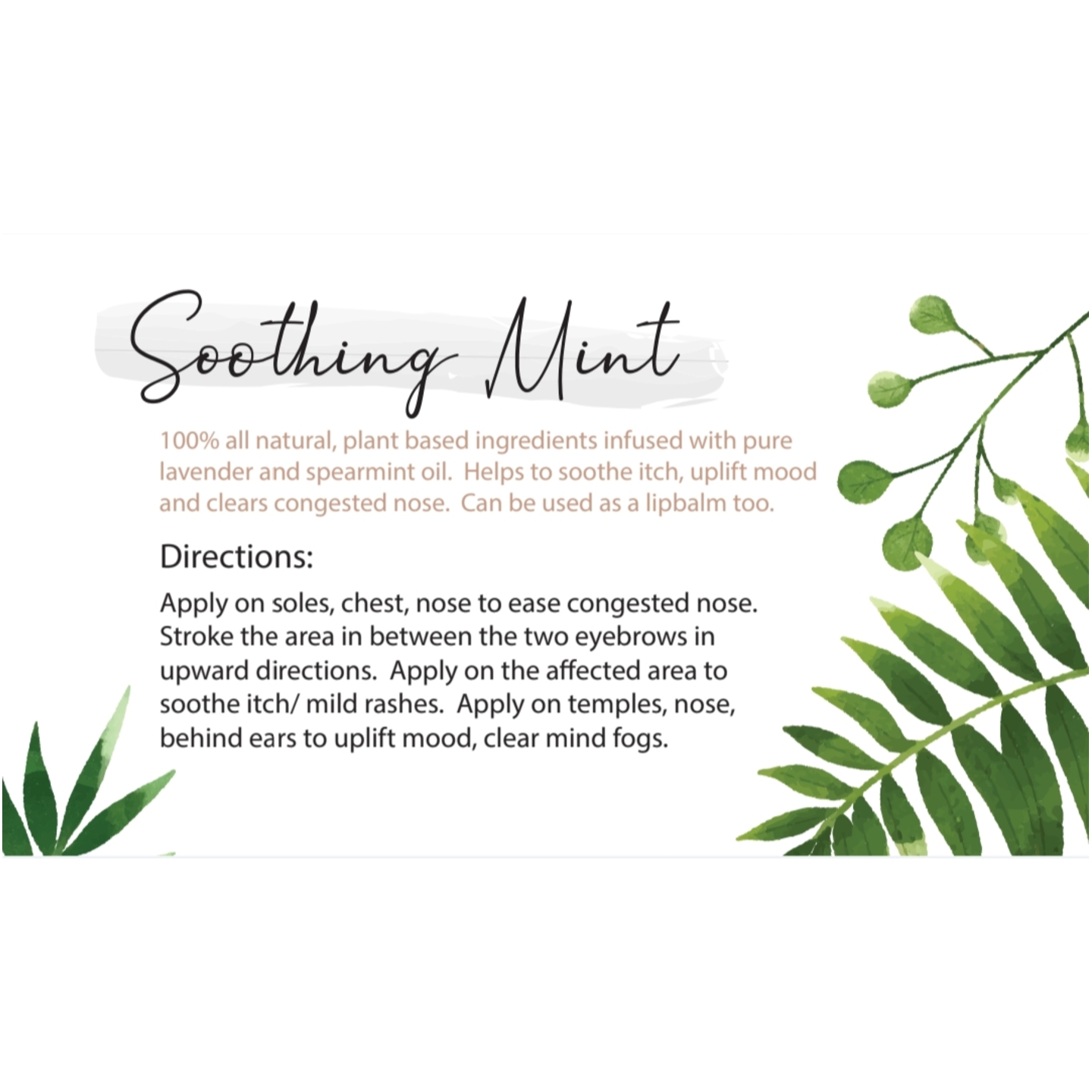 Soothing Mint - Refreshing Moisturing Lotion 120g