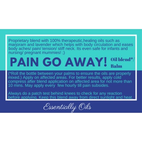Pain Pain Go Away - Pain & Aches Oil Blend 15ml