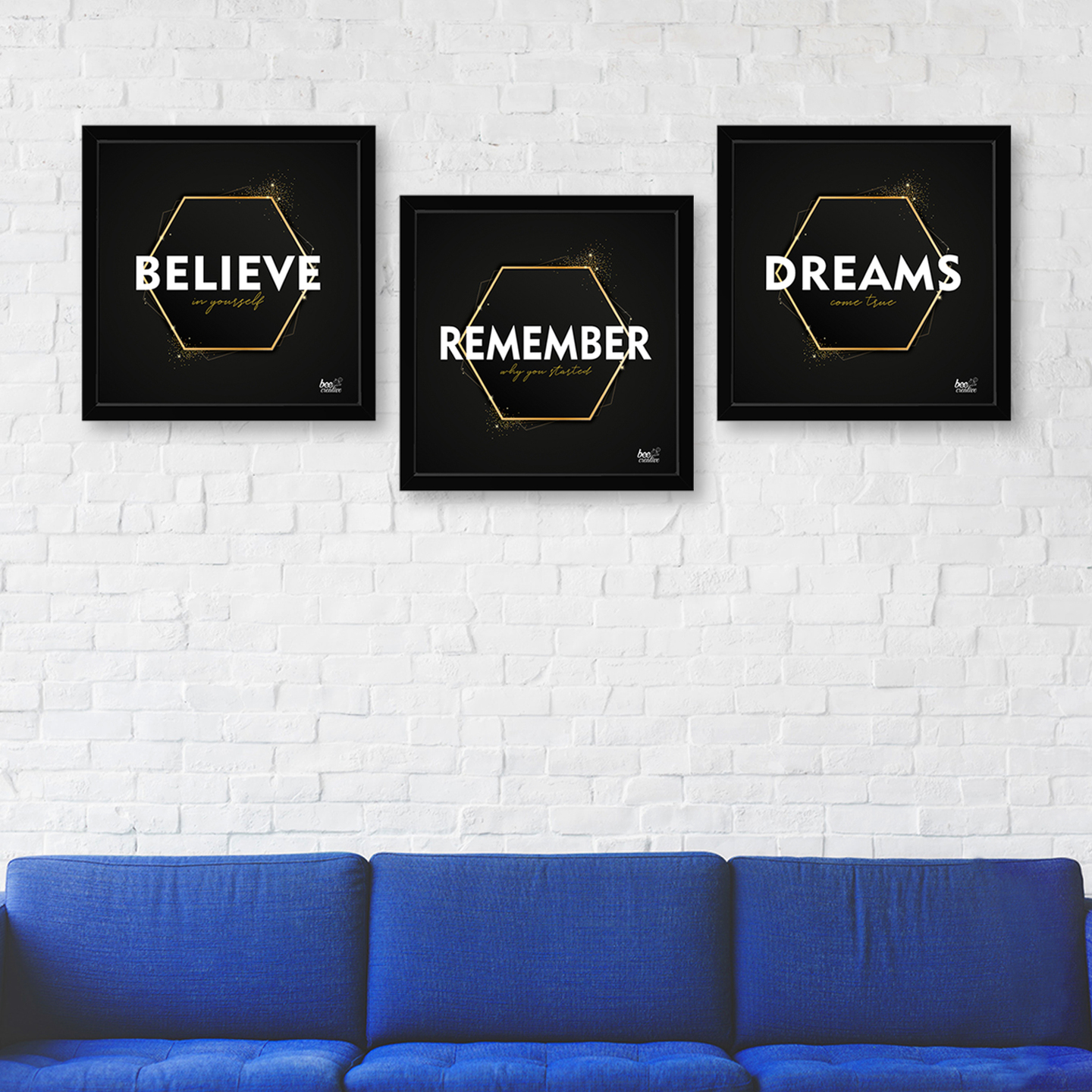 Believe Remember Dream Set of 3