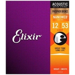 Gore Elixir 16052 Coated Nanoweb Phosphor Bronze Light 12 Gauge Guitar Strings