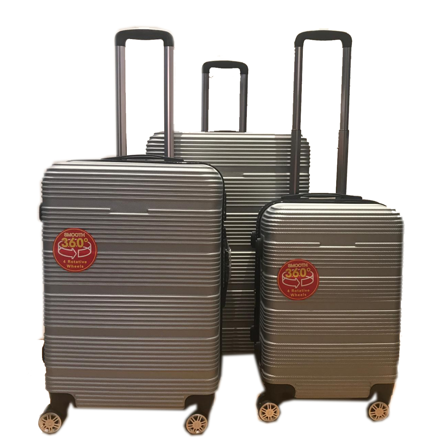 SGT-02 Elegant Hard Box Luggage - Silver  20 inch, 24 inch, 28 inch