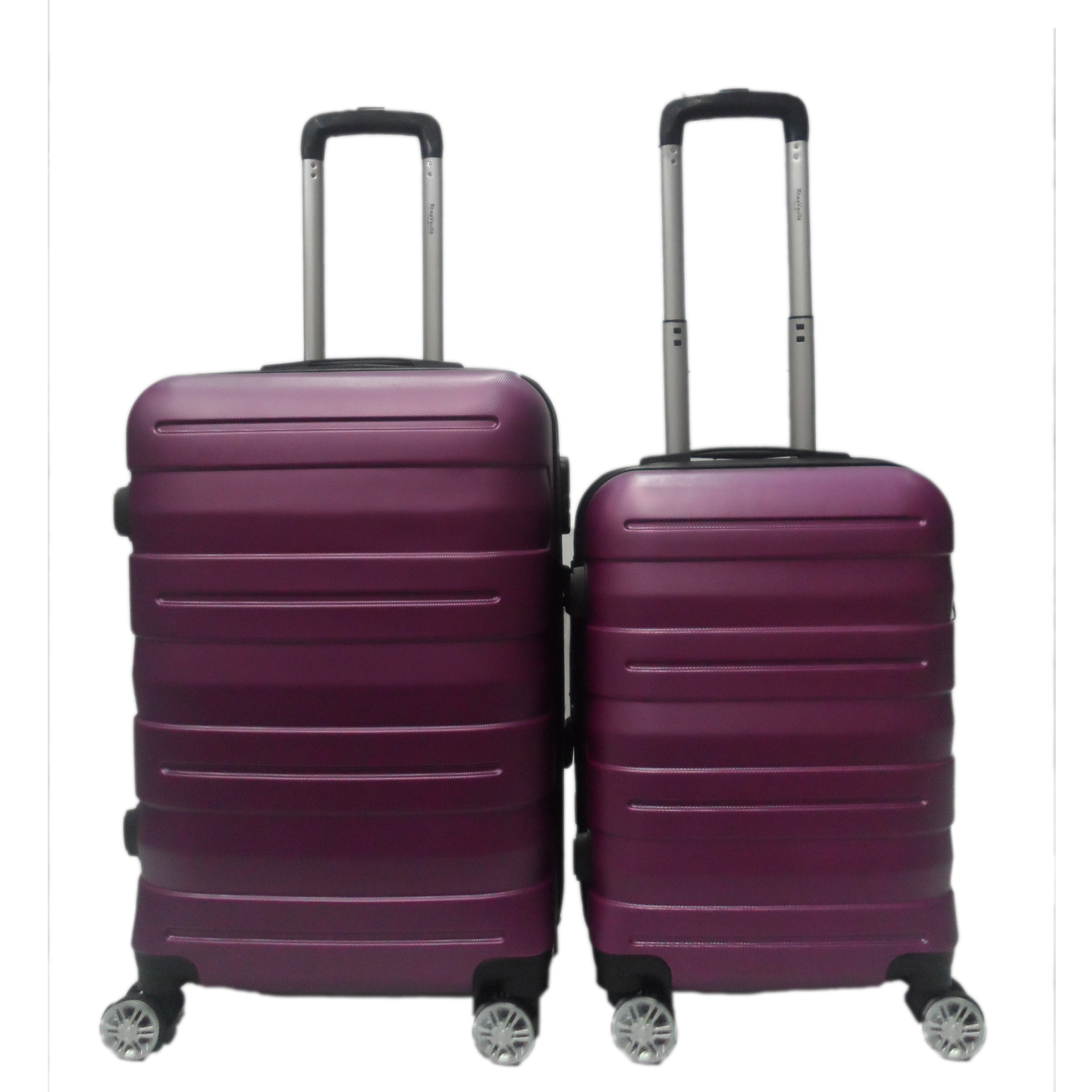 RV-131 Elegant Hard Box Luggage - Purple 20 inch and 24 inch