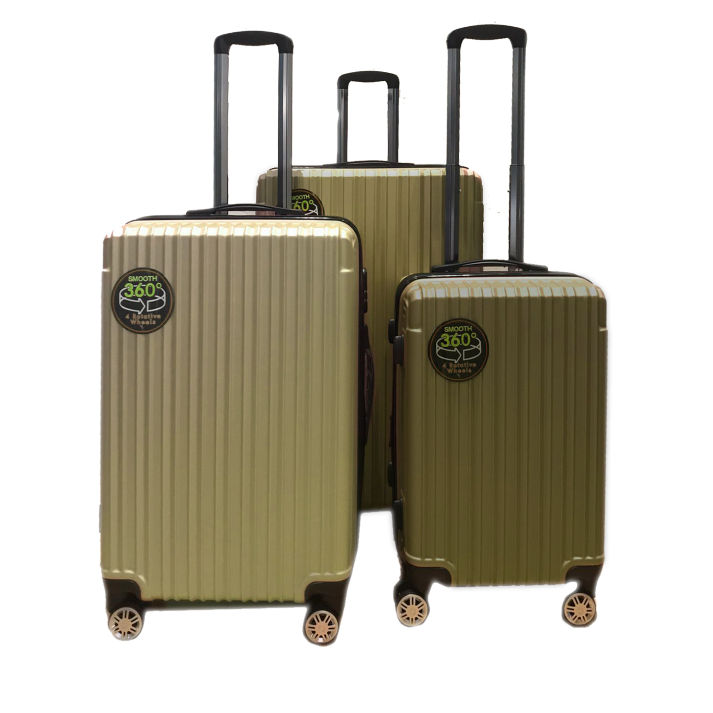 Rv-60 Elegant Hard Box Luggage- Gold 20 inch, 24 inch, 28 inch