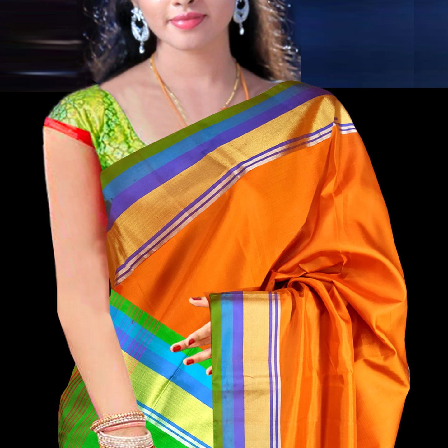 Kanchipuram soft silk saree