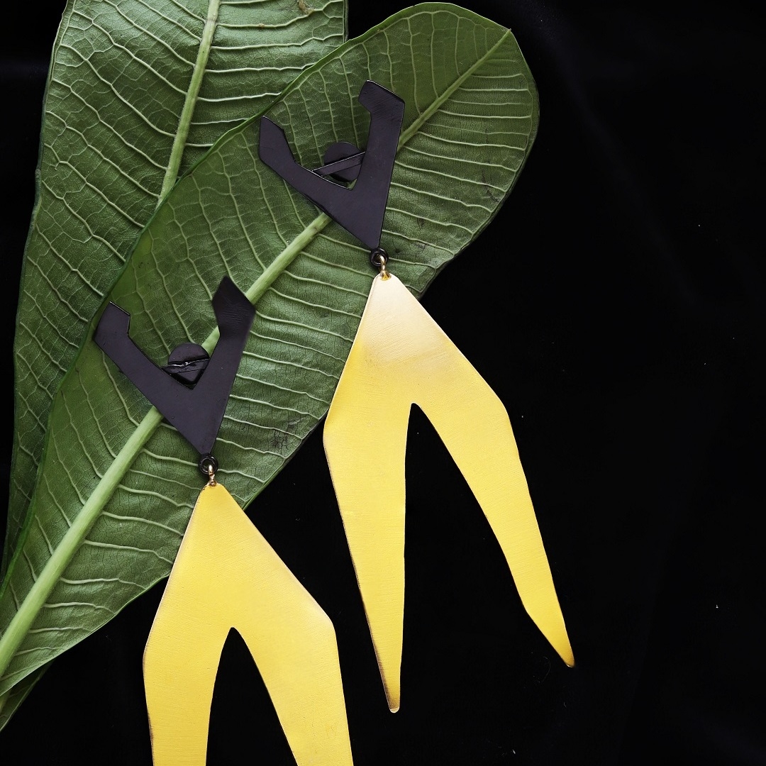 Kaala sona statement minimalistic earrings