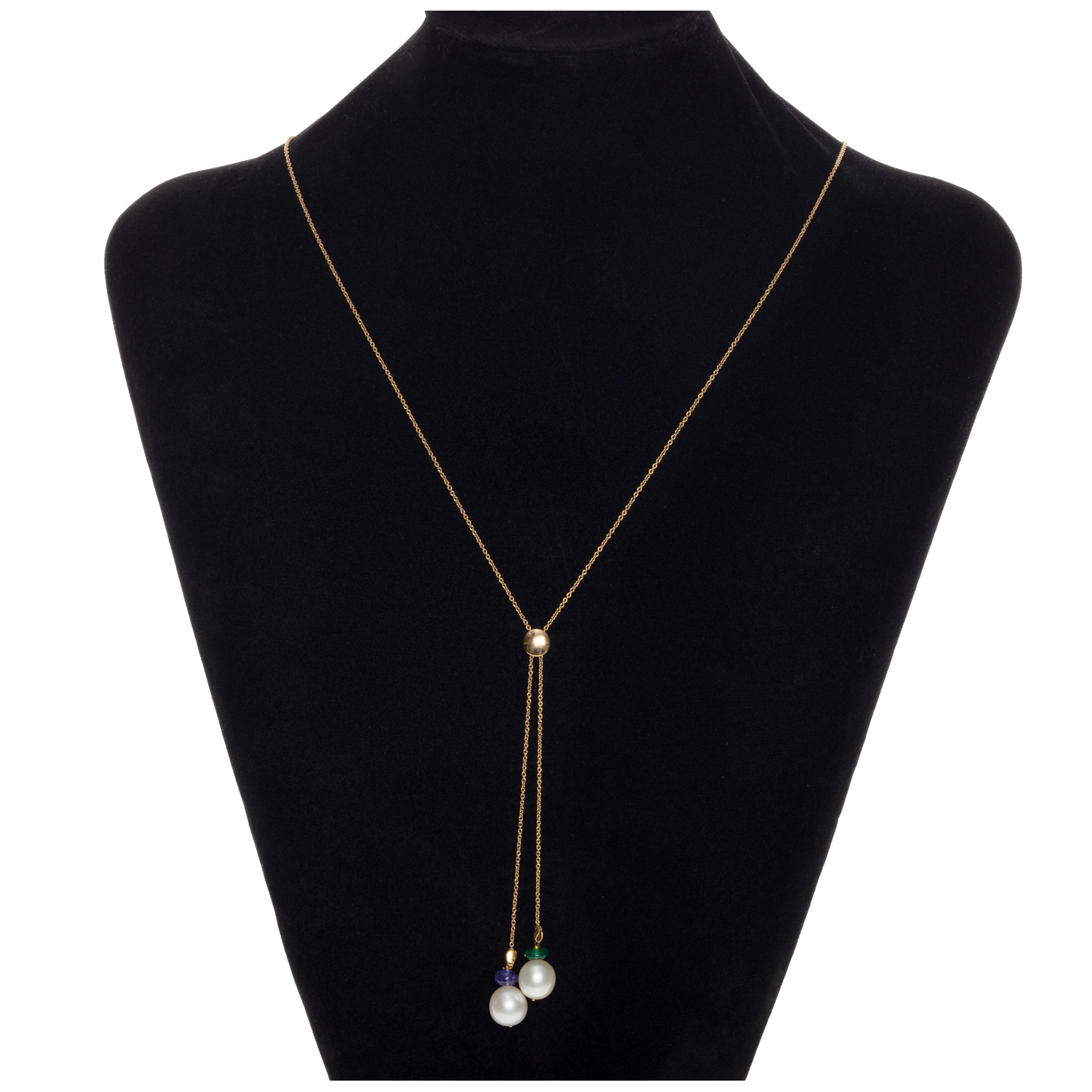 CHNC2201 - Lariat Necklace With Drops