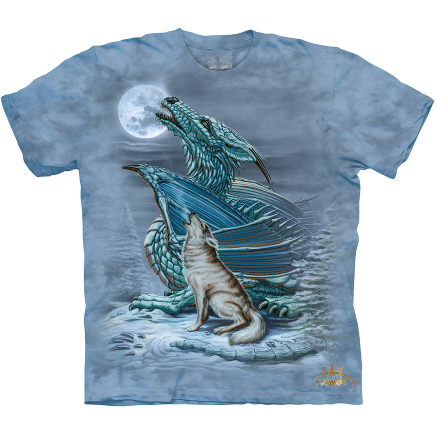 Dragon & Wolf 3D T SHirt