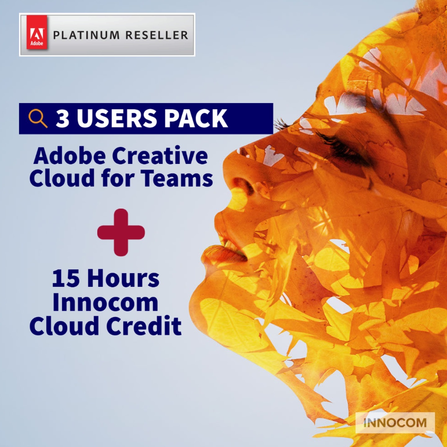 ADOBE CREATIVE CLOUD FOR TEAMS – 1 YEAR  -3 USERS  