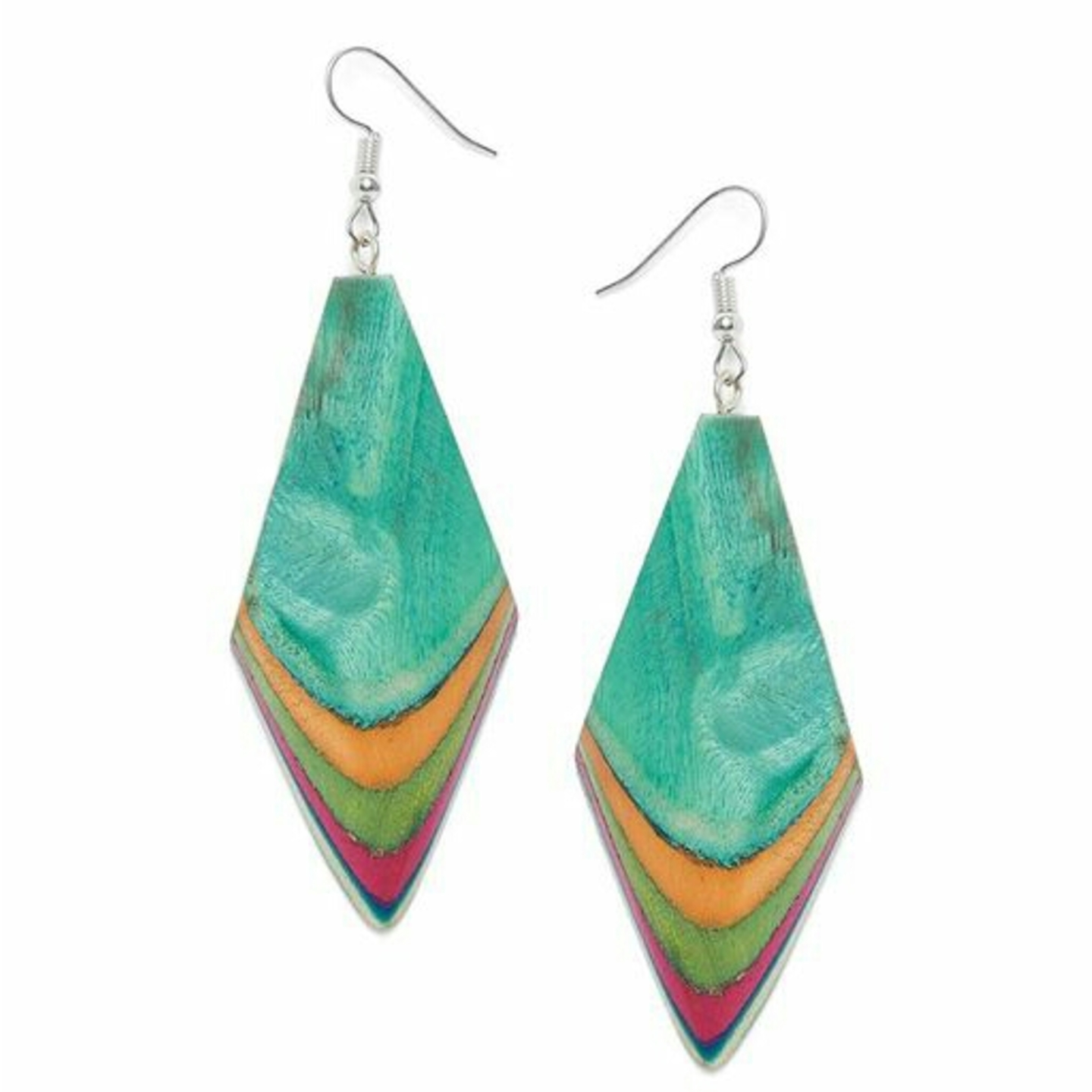 Beautiful Krafty Wooden Earrings 9. 