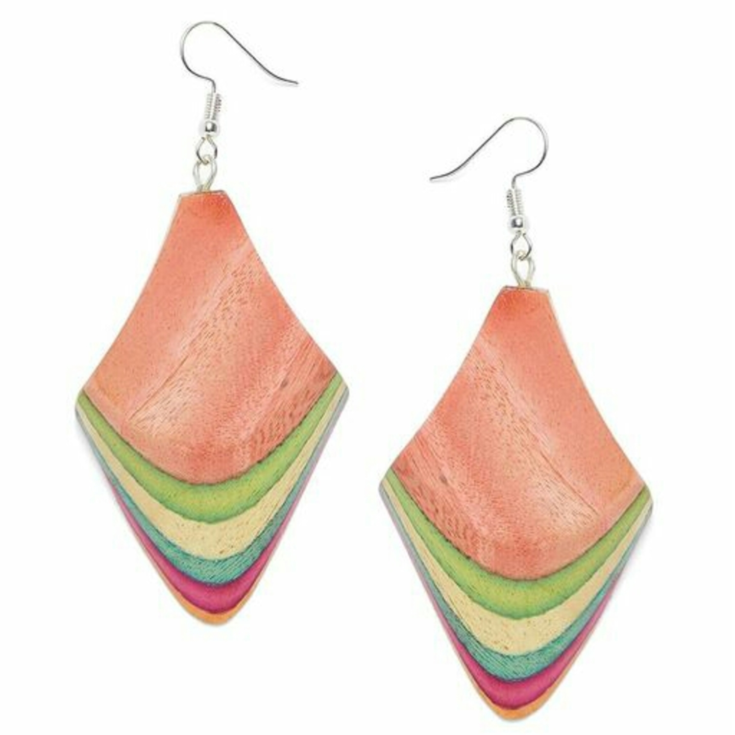 Beautiful Krafty Wooden Earrings 8. 