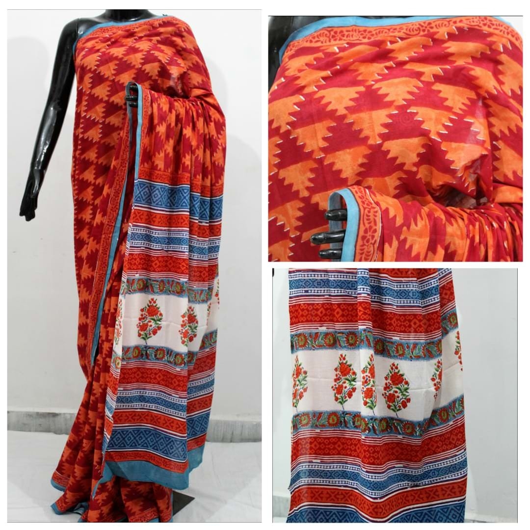 cotton mulmul sarees