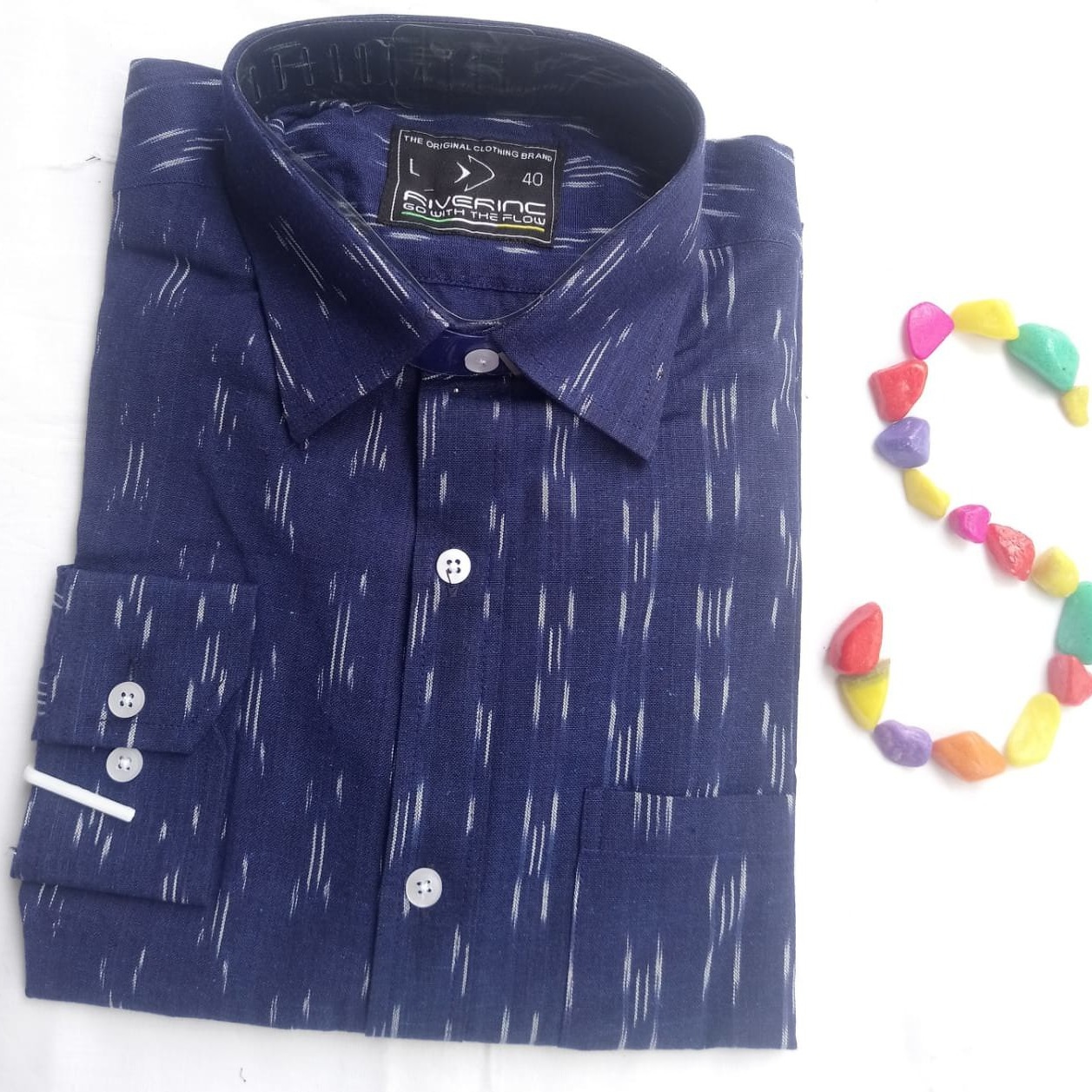 Ikkat cotton men's shirt