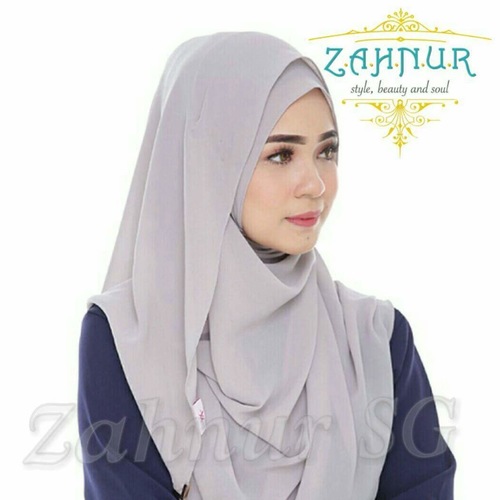 Haifa Double Loop Instant Shawl (HPB-08) Light Grey