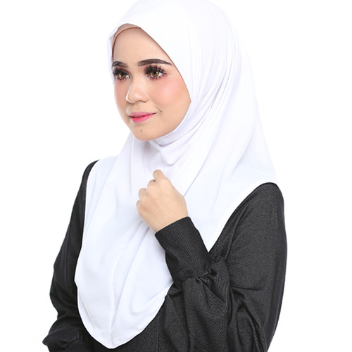 PREORDER_Zaleha Comfort Fit Hijab [White] Size M
