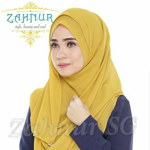 Haifa Double Loop Instant Shawl (HPB-11) Mustard