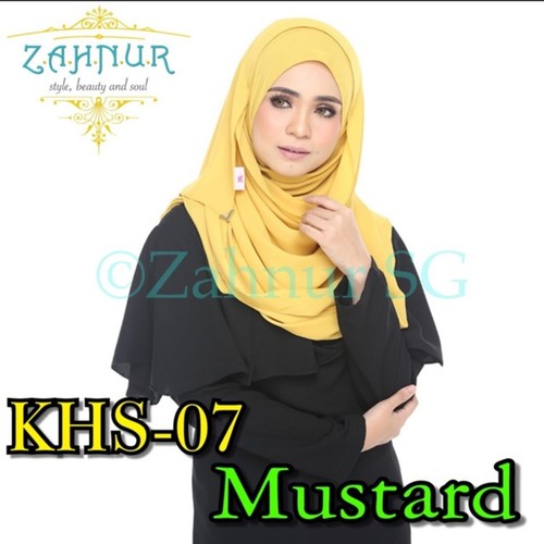 Kelly Hybrid Instant Shawl (KHS-07) Mustard
