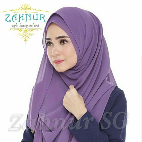 Haifa Double Loop Instant Shawl (HPB-15) Iris Purple