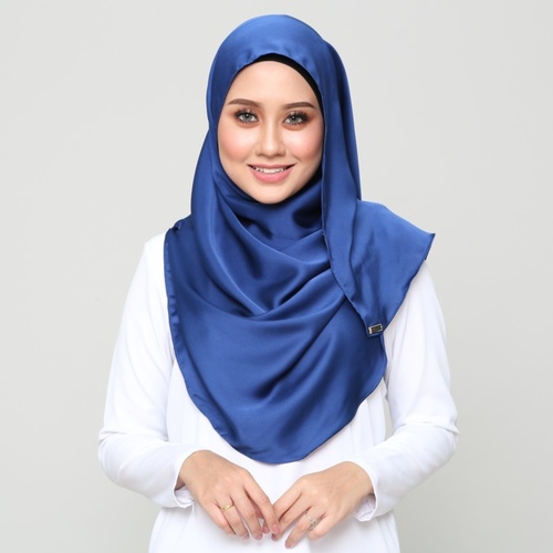 *PREORDER* Satin Instant Shawl - Navy Blue
