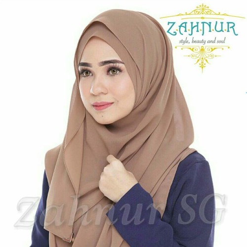Haifa Double Loop Instant Shawl (HPB-02) Mocha