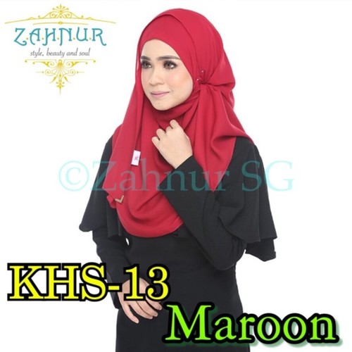Kelly Hybrid Instant Shawl (KHS-13) Maroon