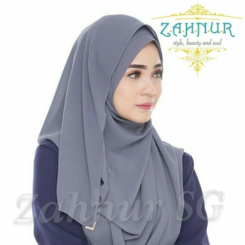 Haifa Double Loop Instant Shawl (HPB-07) Dark Grey