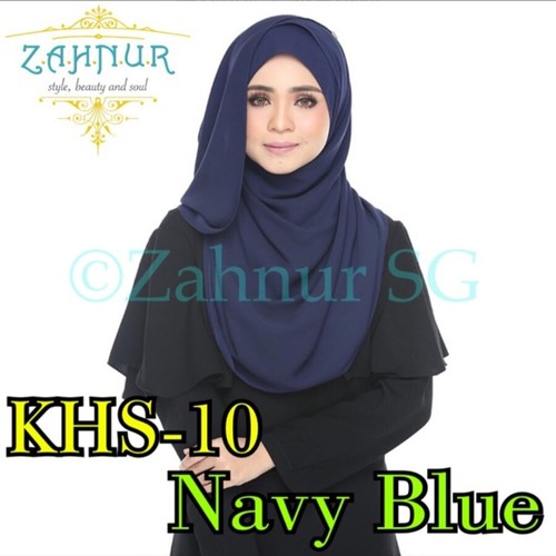 Kelly Hybrid Instant Shawl (KHS-10) Navy Blue