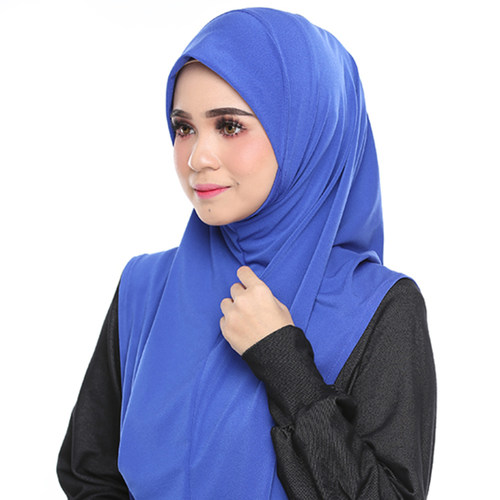 PREORDER_Zaleha Comfort Fit Hijab [Royal Blue] Size M