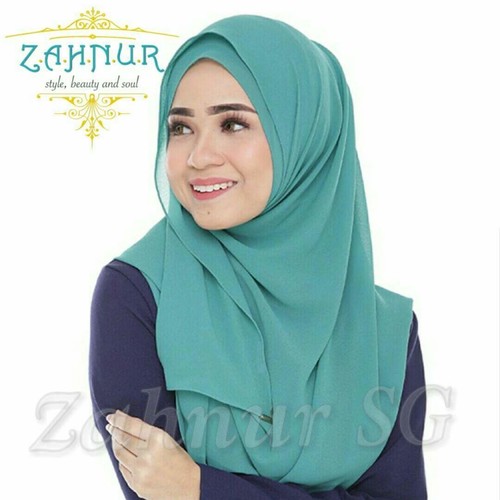 Haifa Double Loop Instant Shawl (HPB-09) Green Turqoise
