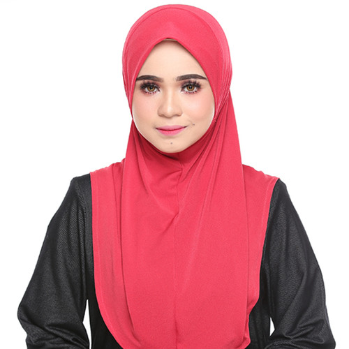 PREORDER_Zaleha Comfort Fit Hijab [Crimson Red] Size M