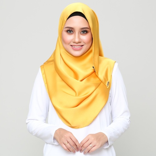*PREORDER* Satin Instant Shawl - Golden Yellow