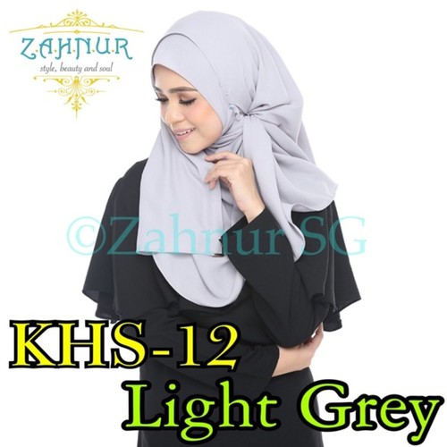 Kelly Hybrid Instant Shawl (KHS-12) Light Grey