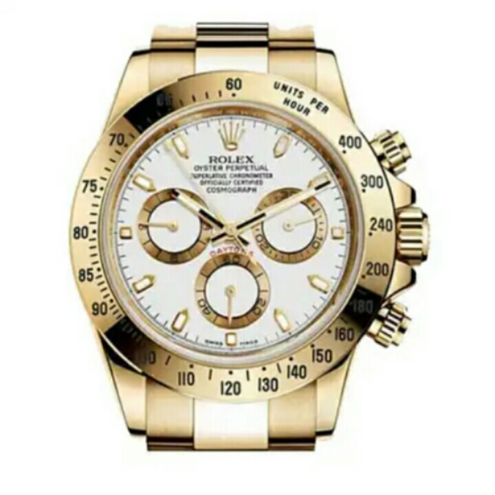 ROLEX DAYTONA FULL GOLD WHITE DIAL RX1008