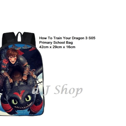 how to train your dragon school backpack