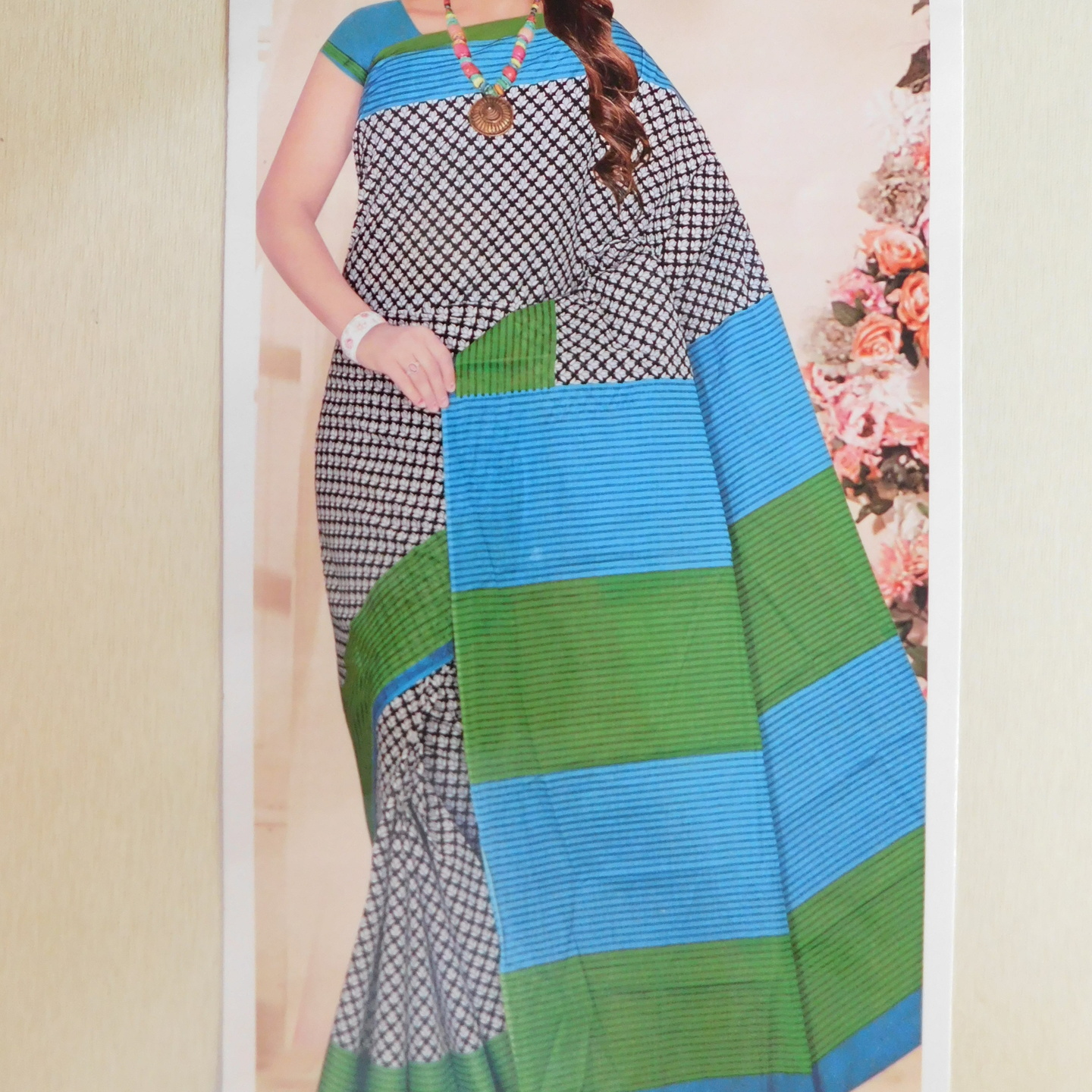 Printed Designer Cotton Saree