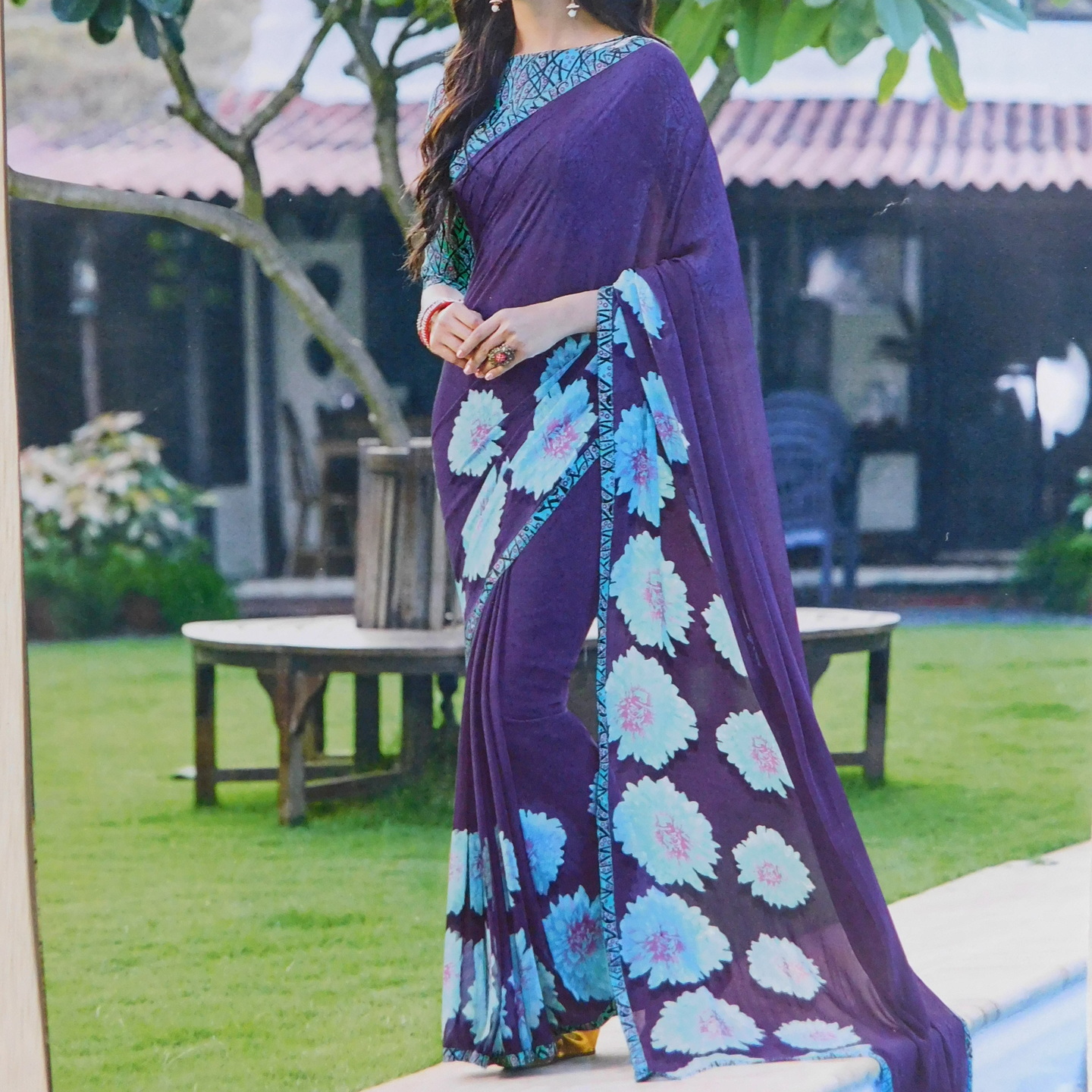 Designer Georgette saree 