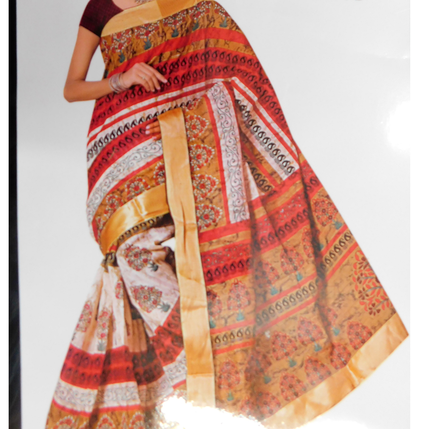 Jute saree designer 