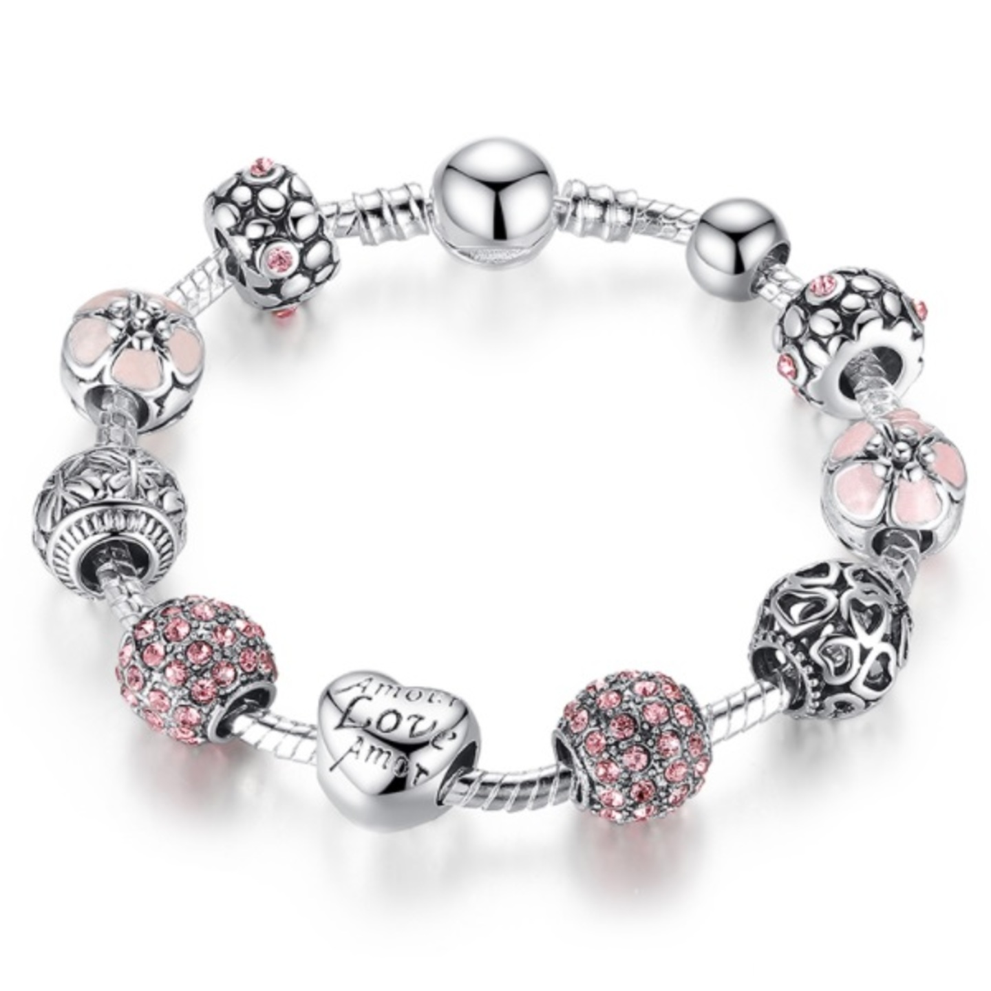 Charms Bracelet Cherry Pink11.jpg