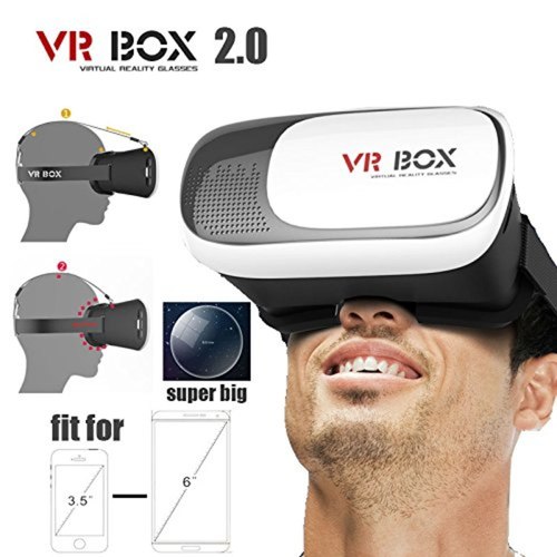 JT VR BOX 2.0 Virtual Reality Glasses, 2016 3D VR Headsets for 4.7~6 Inch Screen Phones iphone 4S, iphone 5s, IPhone 6 / 6 S , Samsung LG Sony HTC, Nexus 6 etc