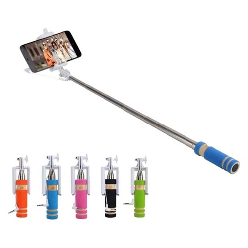 Param Aux Wire Selfie Stick - Multicolor