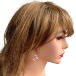 Model wearing BOBBIE small bauble ear hoops