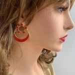 SINGAPORE ENSIGN earrings- 3 PIECES LEFT