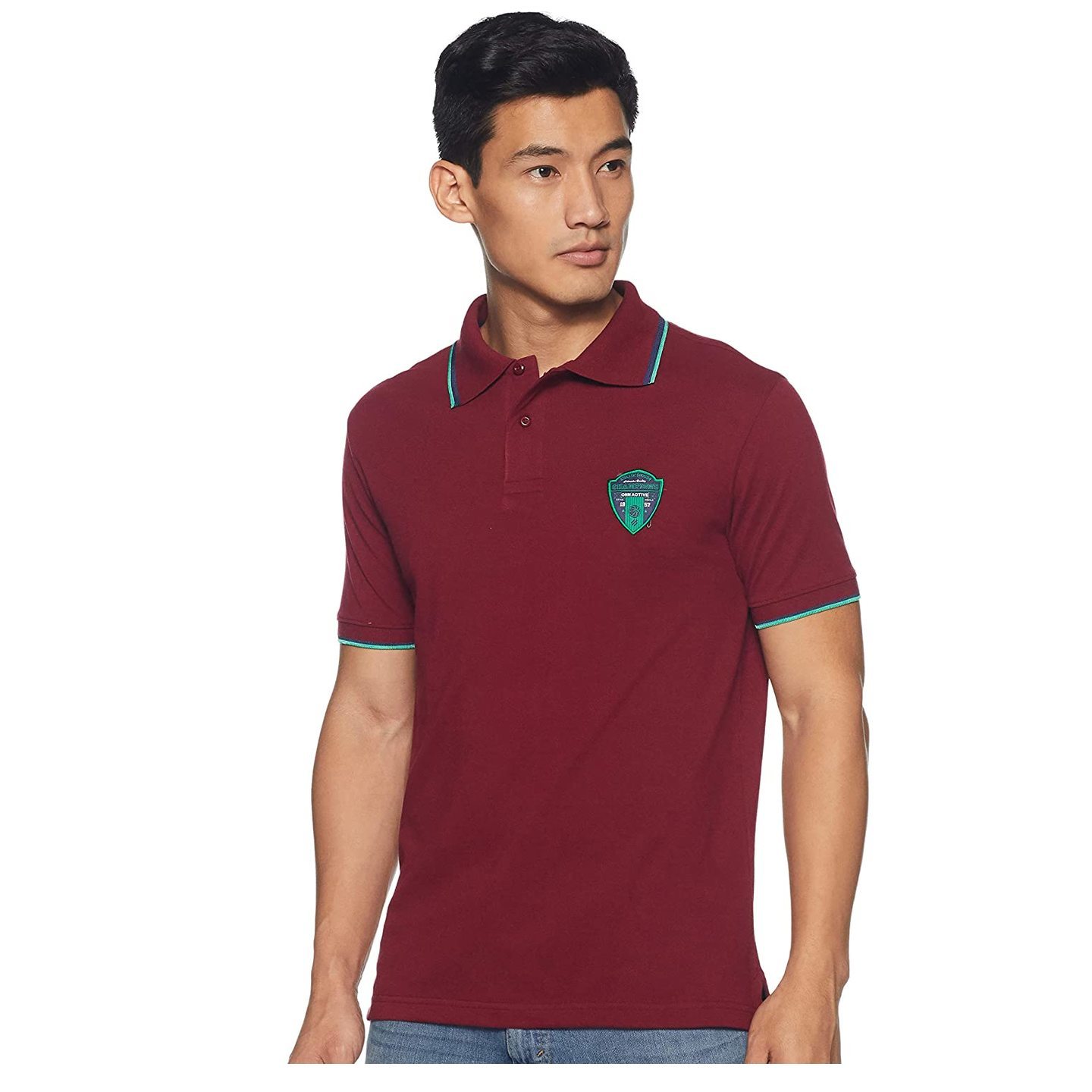 ONN Mens Solid Regular fit Polo