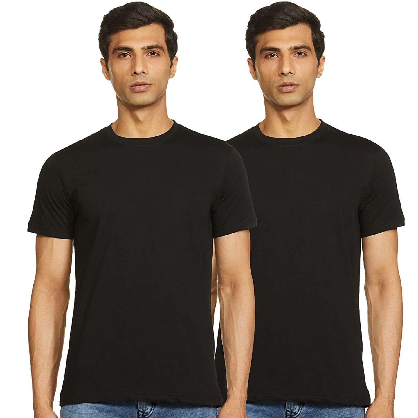 Levi’s Ultra-Soft Cotton 300 LS Classic Round Neck T-Shirts (Pack of 2)