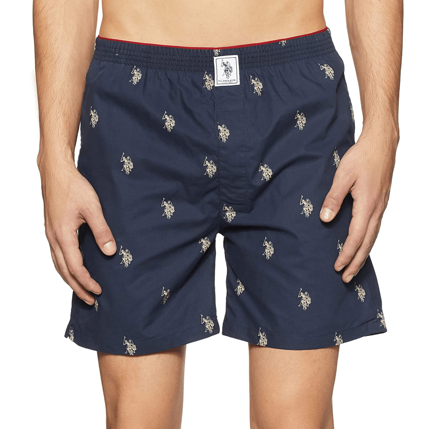 U.S. Polo Assn. Mens Cotton Printed Boxers