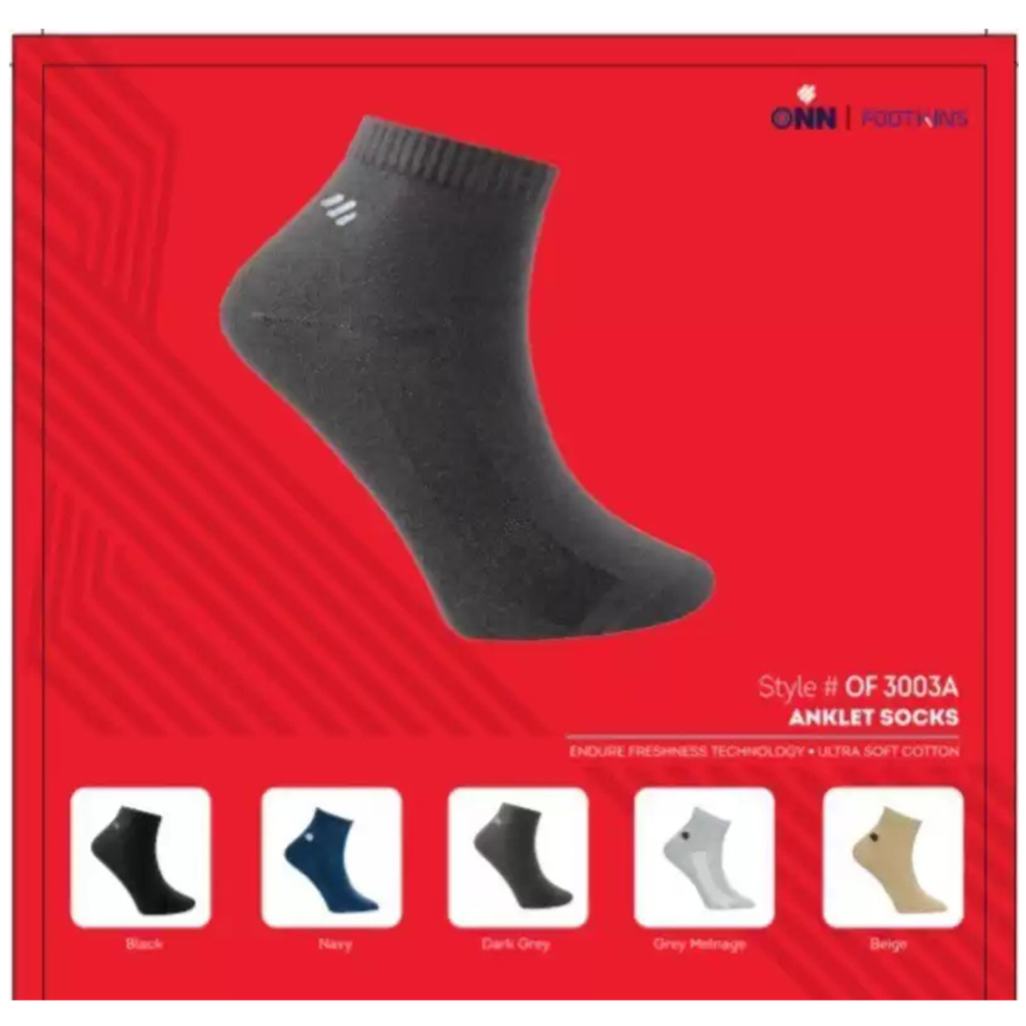 Solid Ankle Length Sock for Men